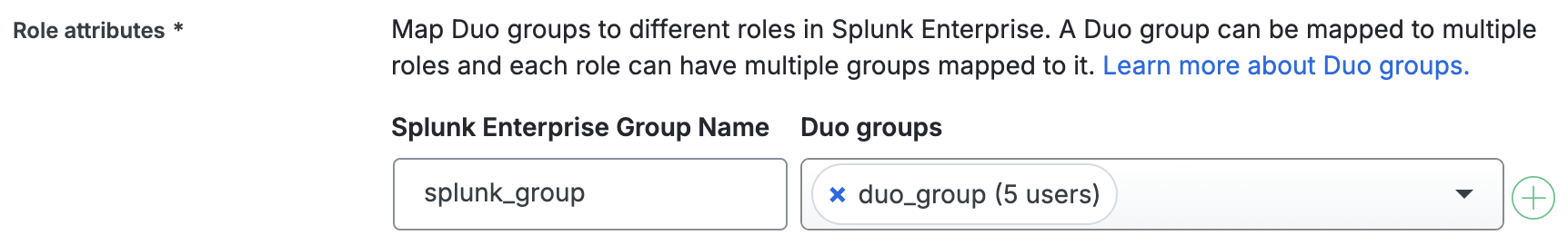 Duo Splunk Enterprise Group Mapping Fields