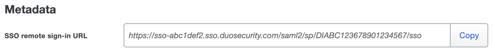 Duo UserVoice SSO Remote Sign-In URL