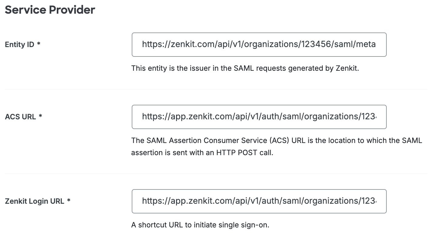 Duo Zenkit Service Provider Fields