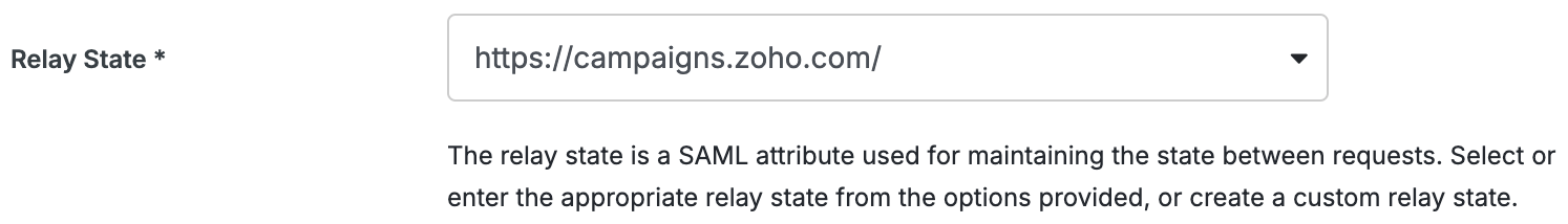 Duo Zoho Campaigns Relay State Field