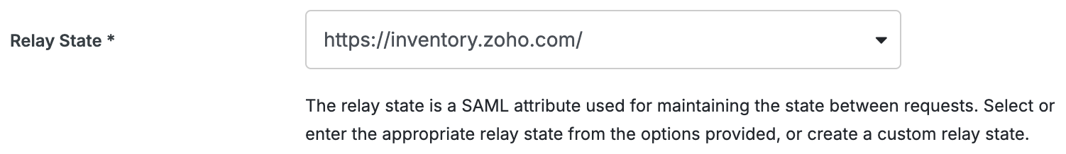 Duo Zoho Inventory Relay State Field