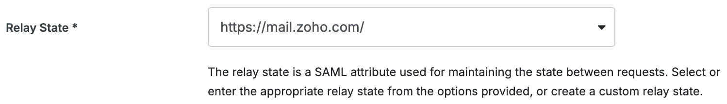 Duo Zoho Mail Relay State Field