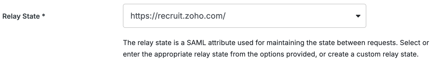 Duo Zoho Recruit Relay State Field