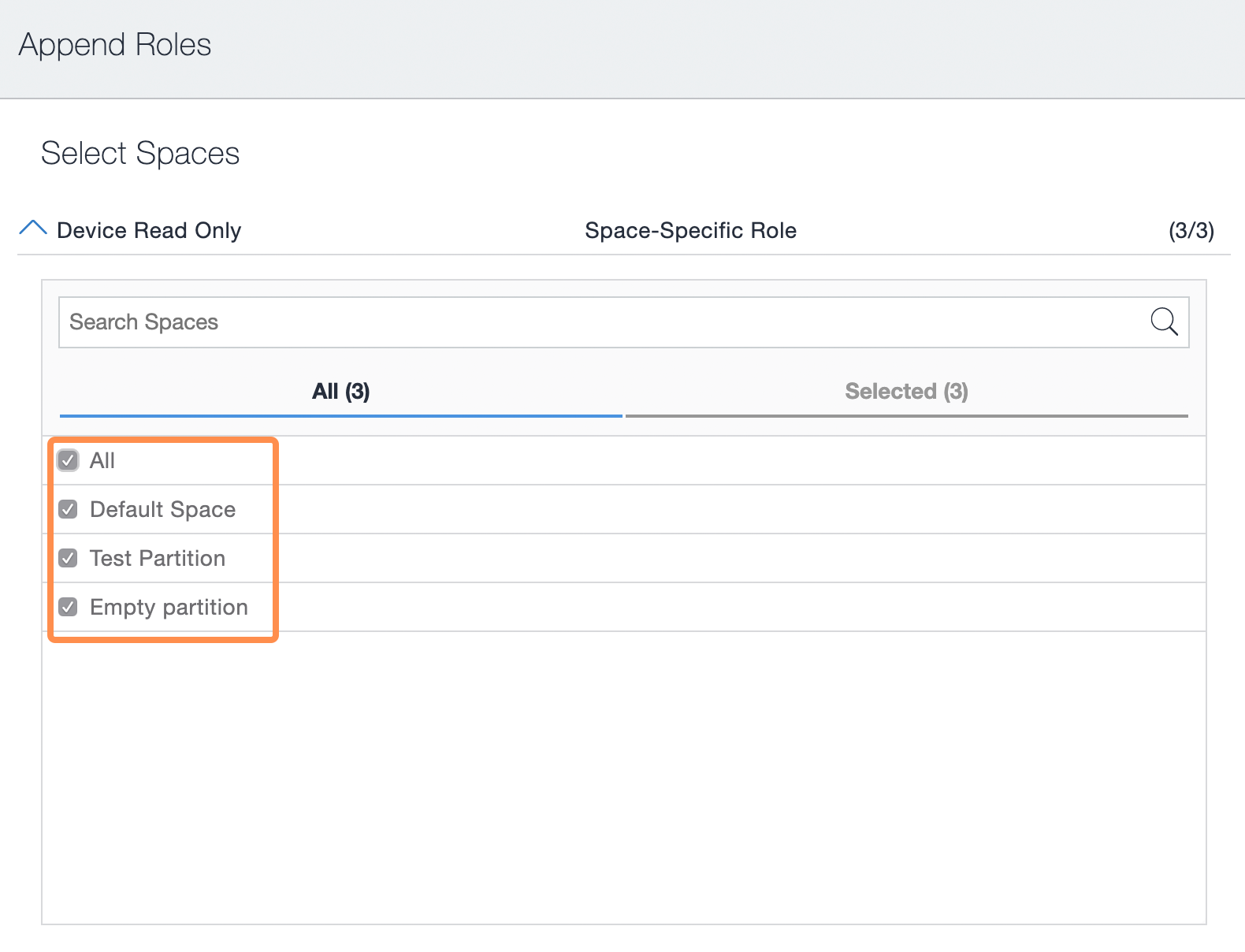 New Duo API Admin - Spaces and Partitions