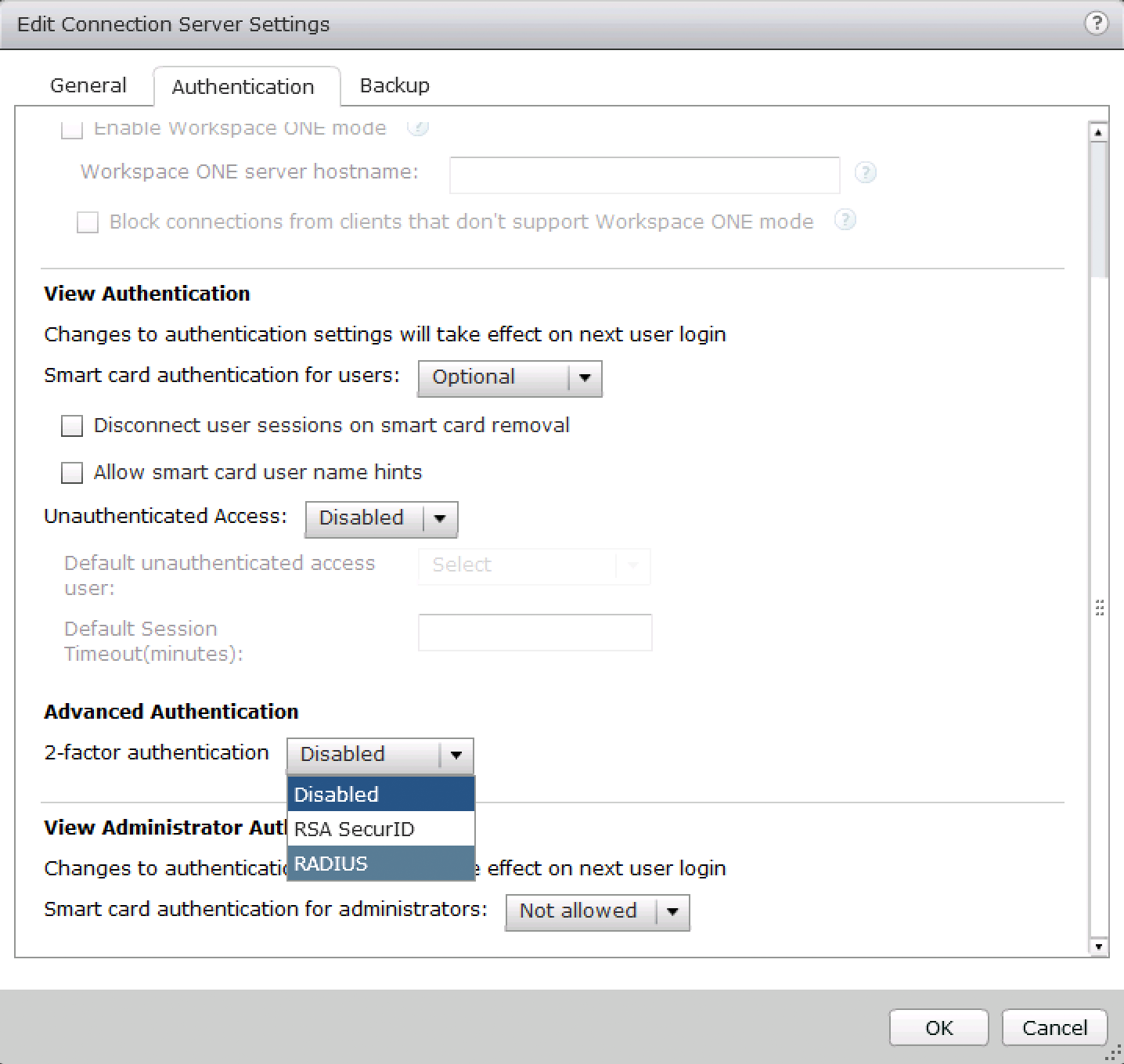 vmware horizon view client rsa