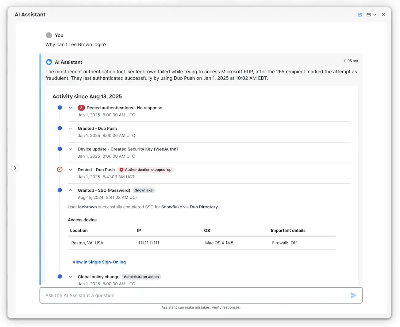 Duo AI assistant timeline