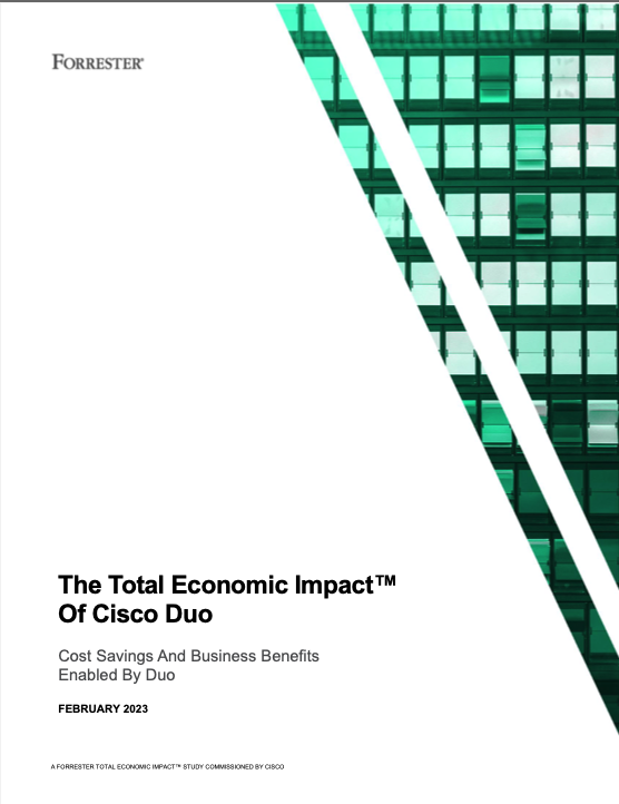 Cover of The Total Economic Impact of Cisco Duo eBook