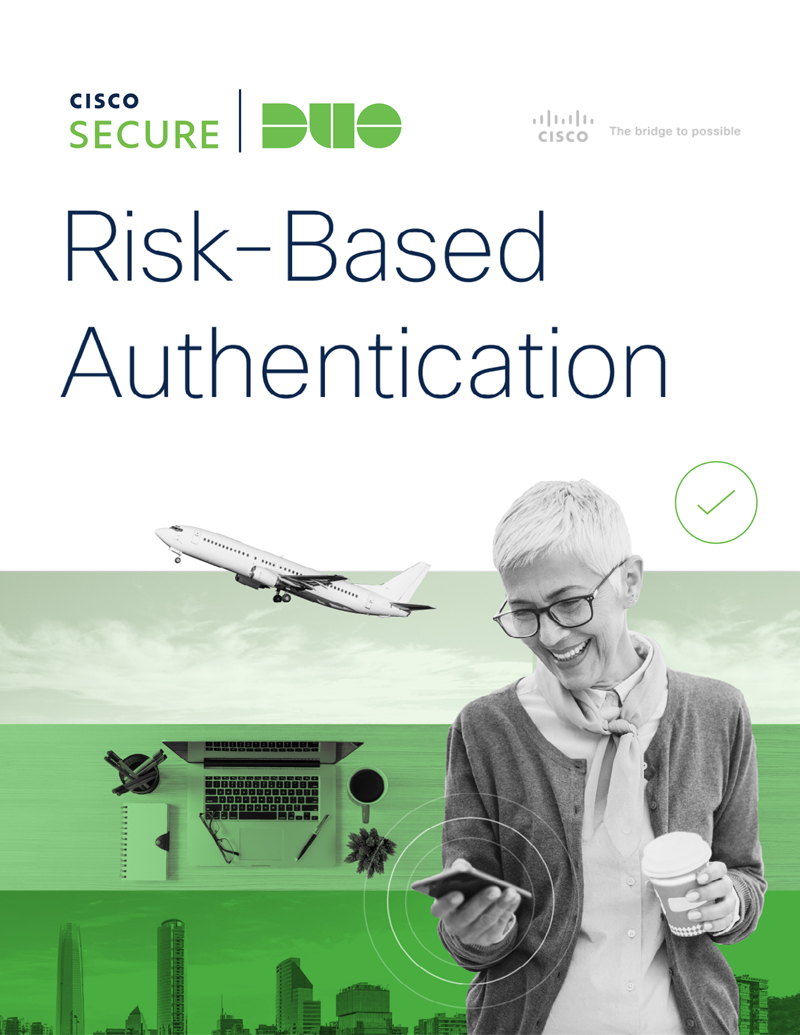 Cover of Risk-Based Authentication: How Duo can reduce risks for hybrid work eBook