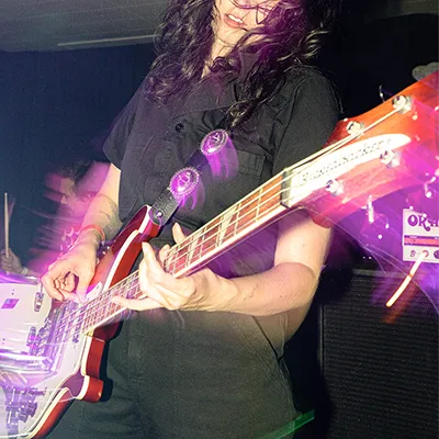Electric guitar player at an Eventbrite event.