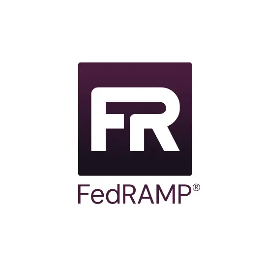 Purple FedRAMP Logo, the letters F and R inside a purple box
