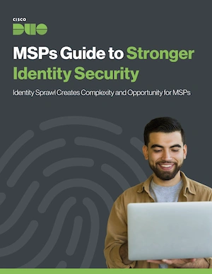 eBook cover: MSPs guide to stronger identity security