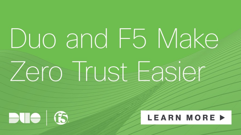 Duo F5 BIG IP Access Policy Management Integration Duo Duo