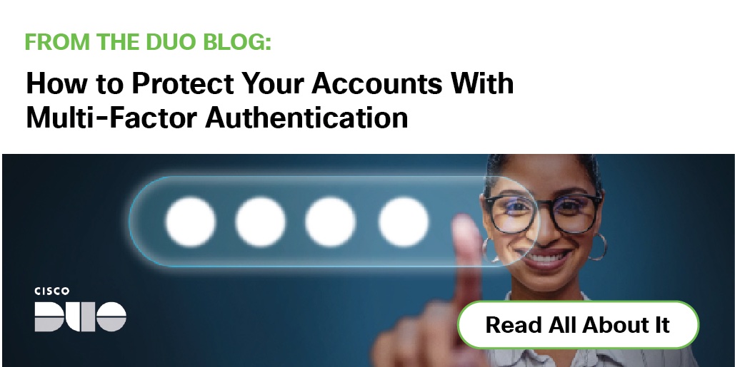 Protect your accounts with two-factor authentication