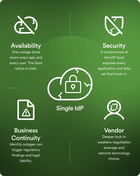 Four dimensions of IdP concentration risk