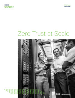 Zero trust at scale