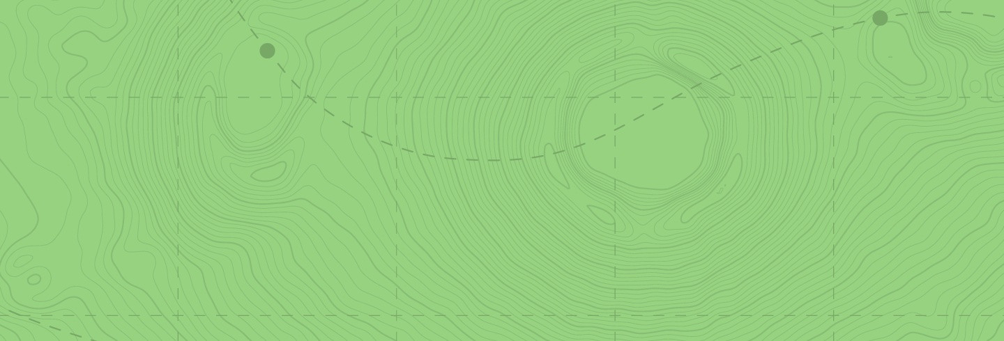 Graphic topographic image, in a Duo green color filter