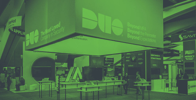 Duo booth at 2019 RSA Conference