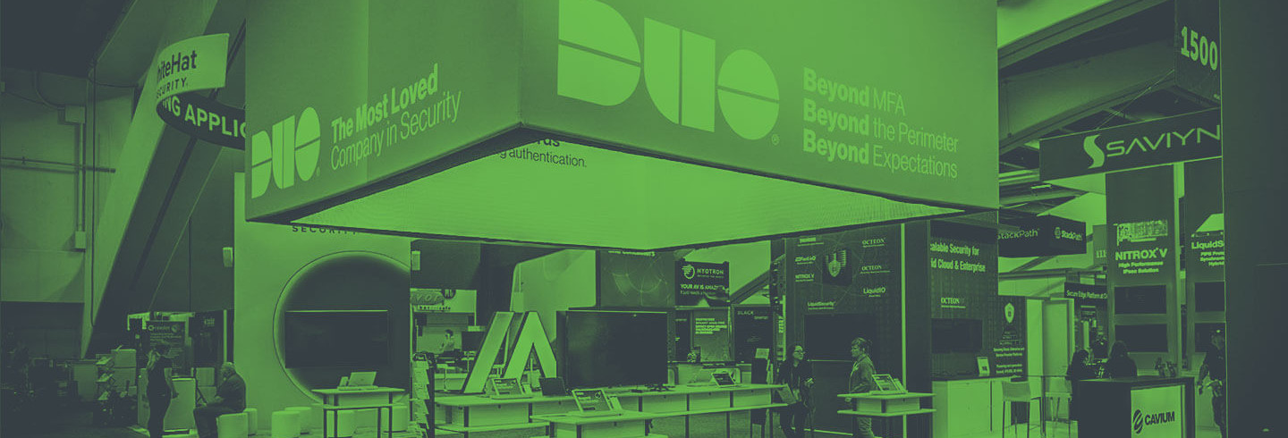 Duo booth at 2019 RSA Conference