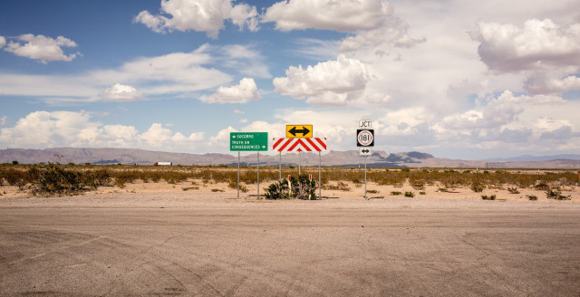 A desert road with a hazard street sign BYOD, Passwords and the Law of Unintended Consequences
