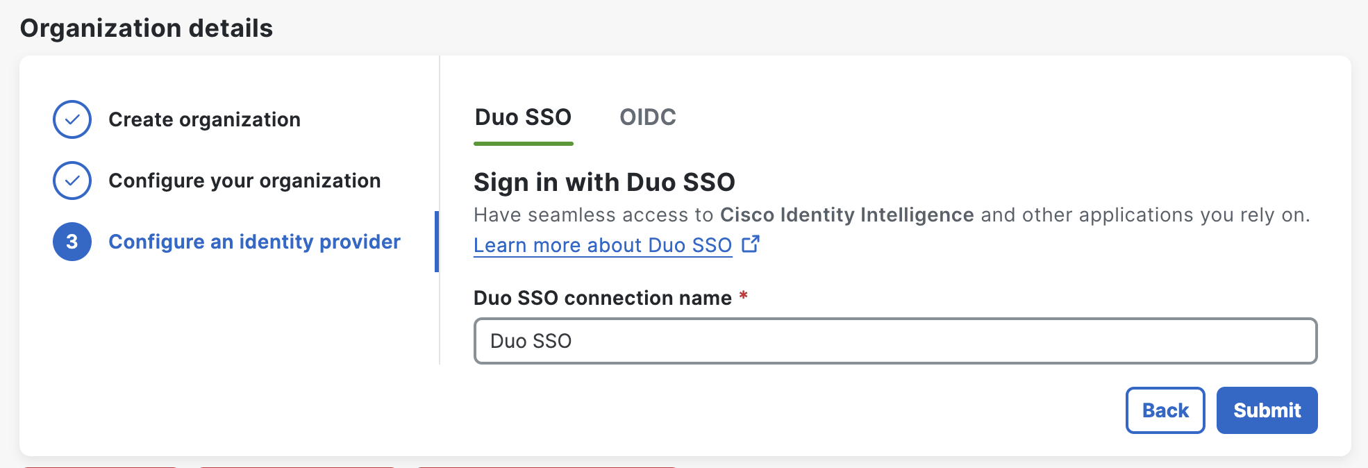 Configure Duo SSO for Cisco Identity Intelligence